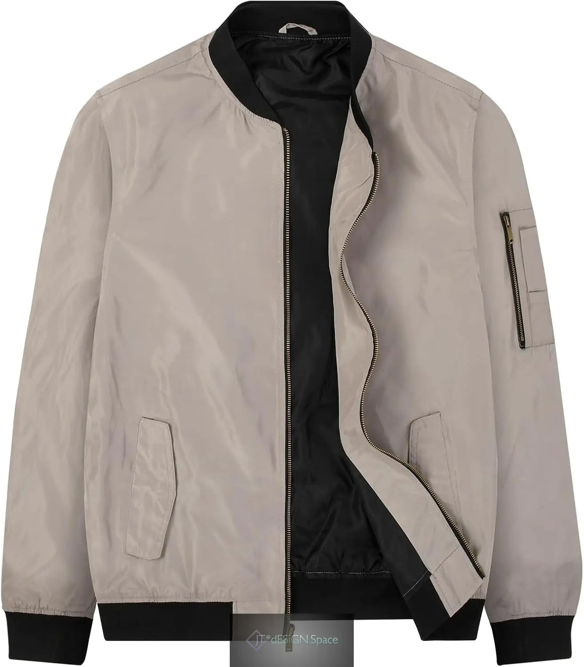 Mens Bomber Jacket Slim Fit Casual Windproof Lightweight Jackets