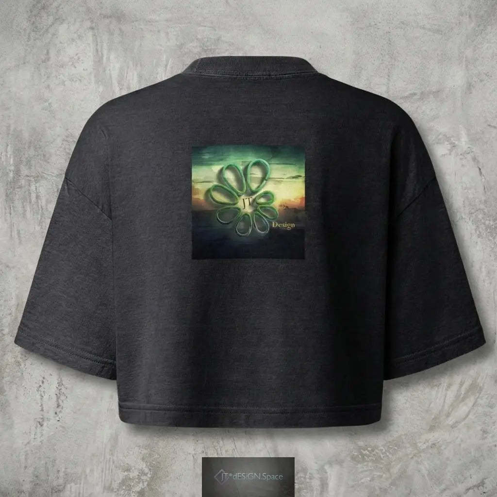 Women’s garment dye cropped tee JT*dESiGN.Space