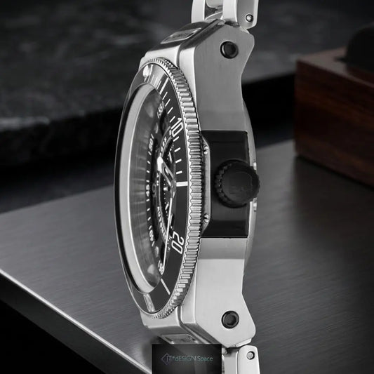 Sportivo Silver Black Bracelet Ruby Alcestis