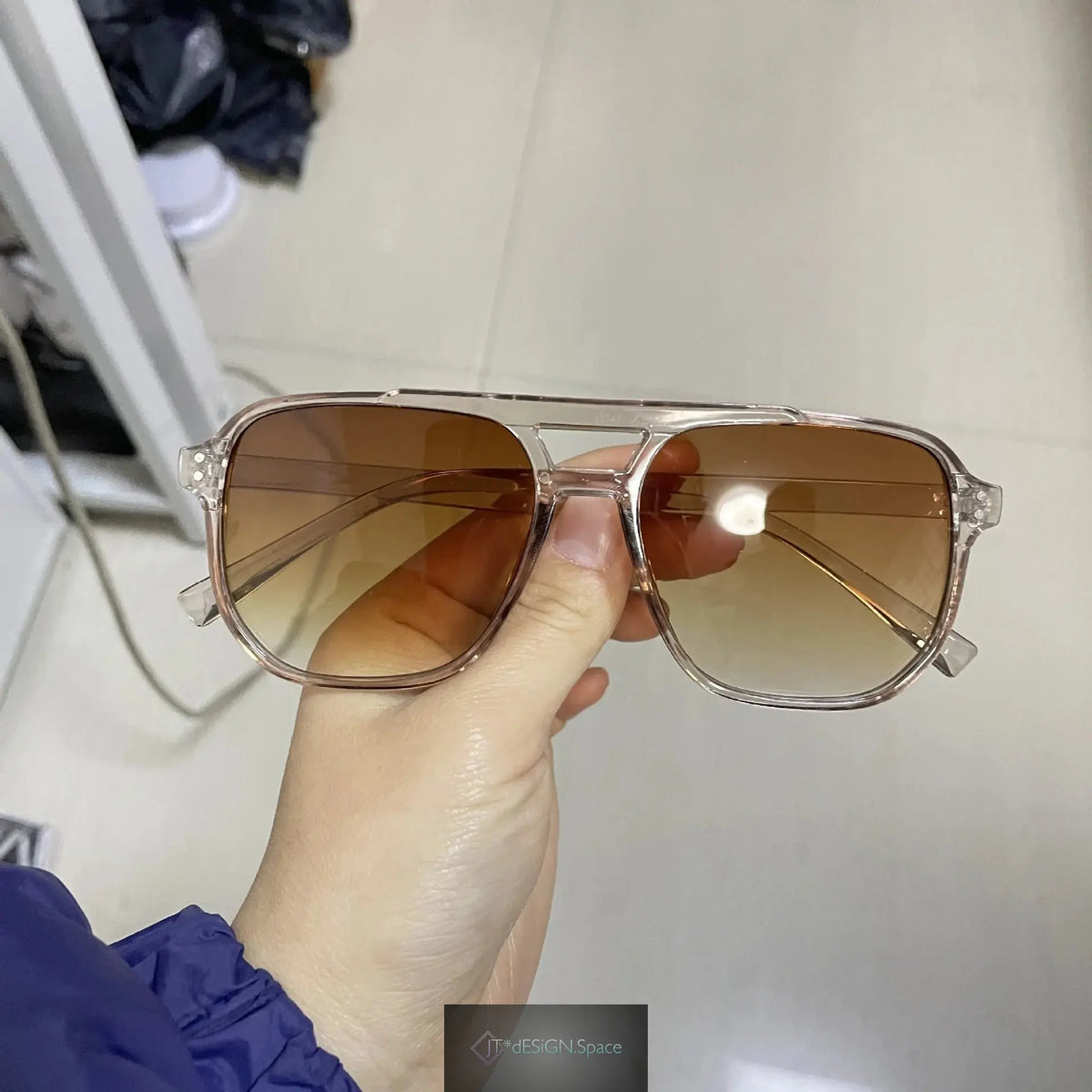 Vintage Herren Damen große Sonnenbrille Herren eckige Brille Marken Designer Unisex Sonnenbrille Schwarze Gläser Männlich Weiblich Sonnenbrille UV400