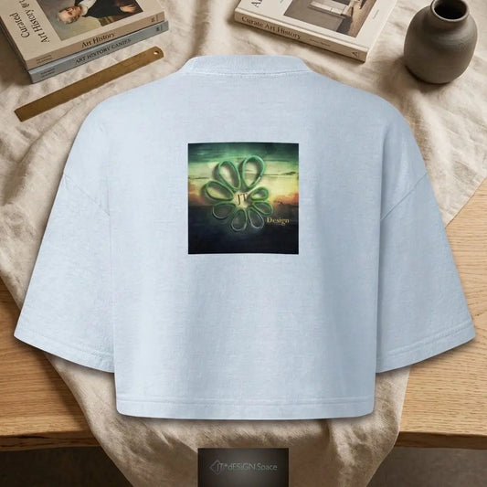 Women’s garment dye cropped tee JT*dESiGN.Space