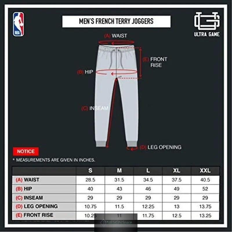 Men'S NBA Official Soft Fleece Active Jogger Sweatpants