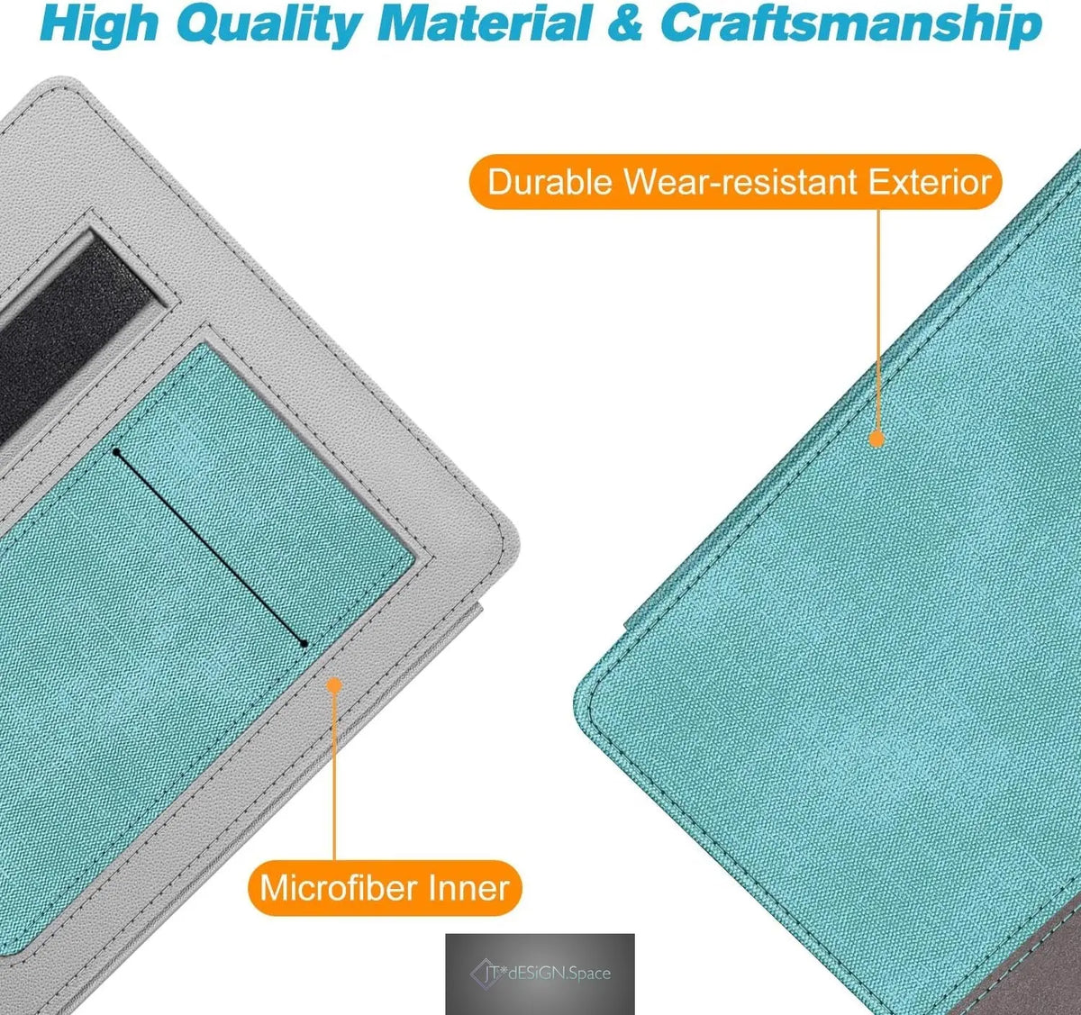 Stand Case for 7" Kindle Oasis 10Th/9Th Gen 2019/2017, Turquoise