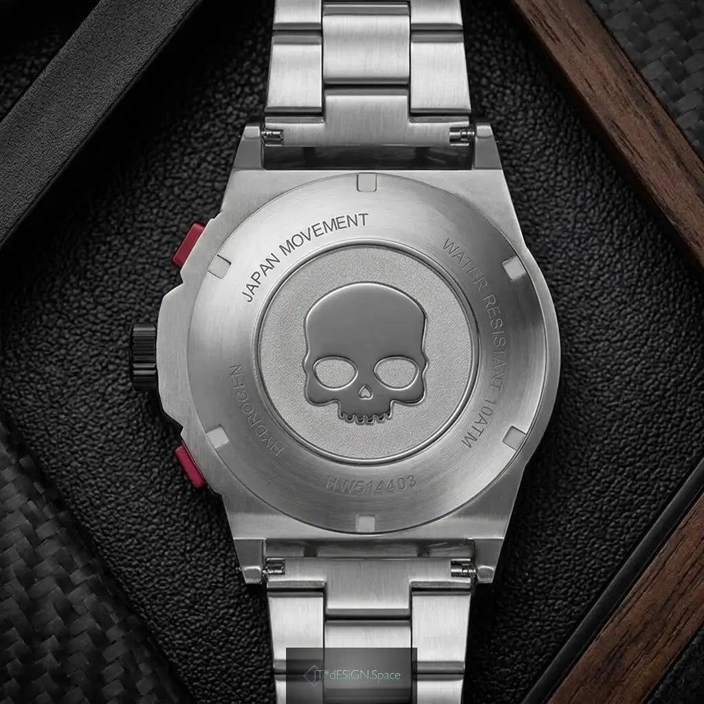 Otto Chrono Silver Bracelet Ruby Alcestis