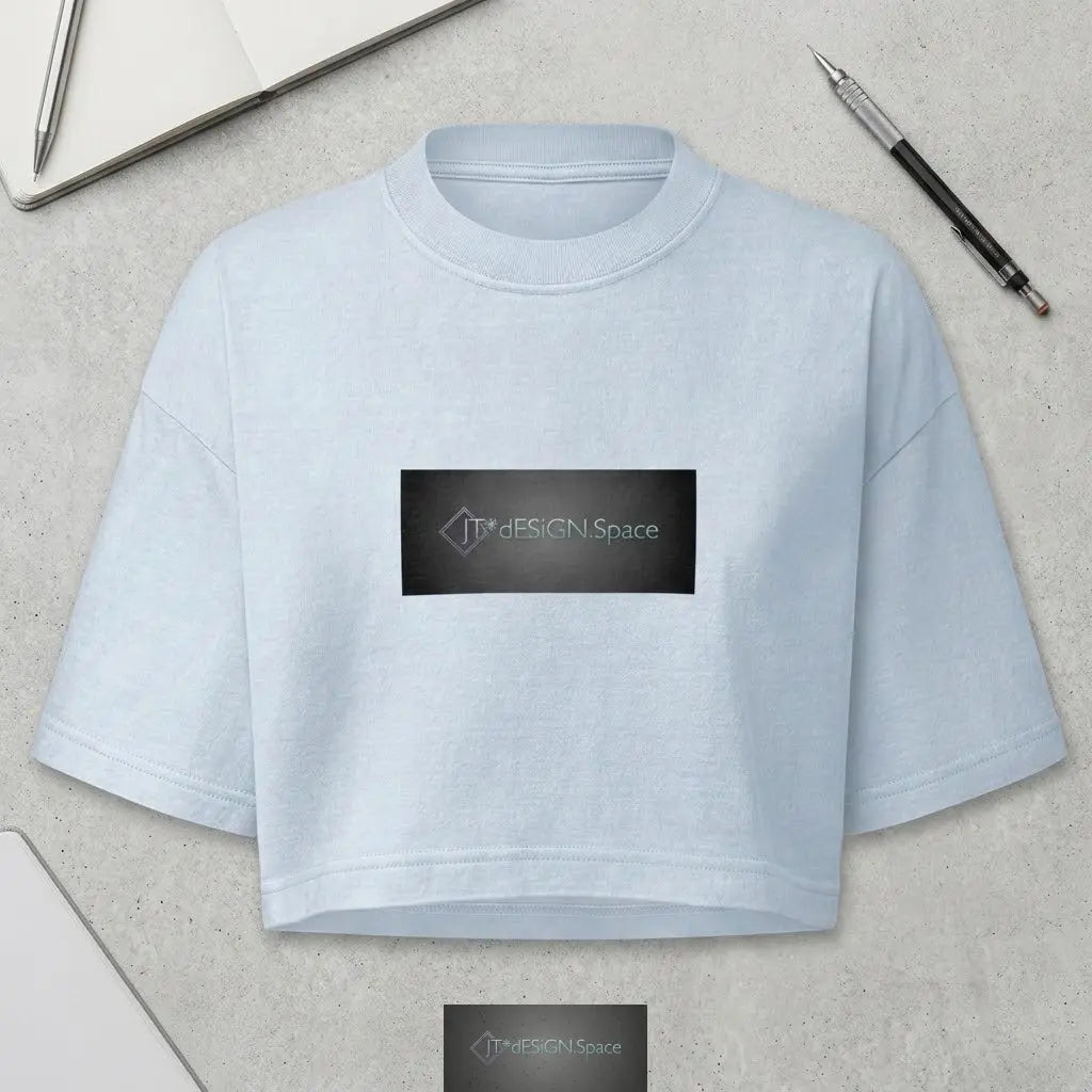 Women’s garment dye cropped tee JT*dESiGN.Space