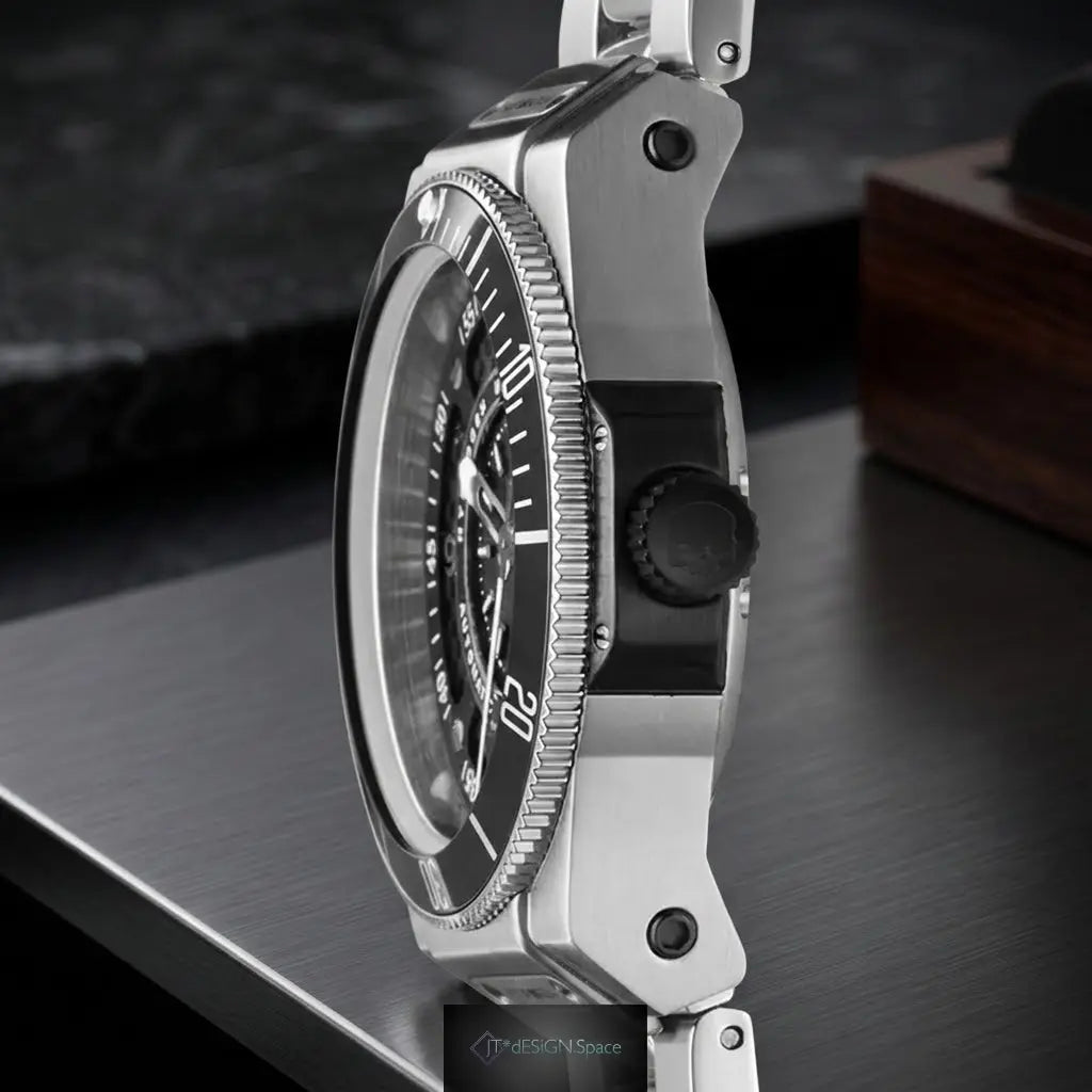 Sportivo Silver Black Bracelet Ruby Alcestis