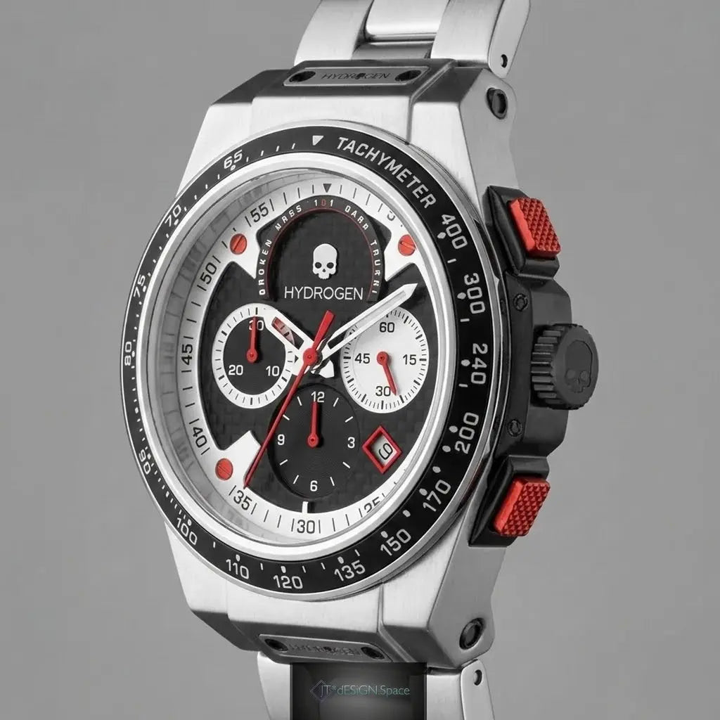 Otto Chrono Silver Bracelet Ruby Alcestis