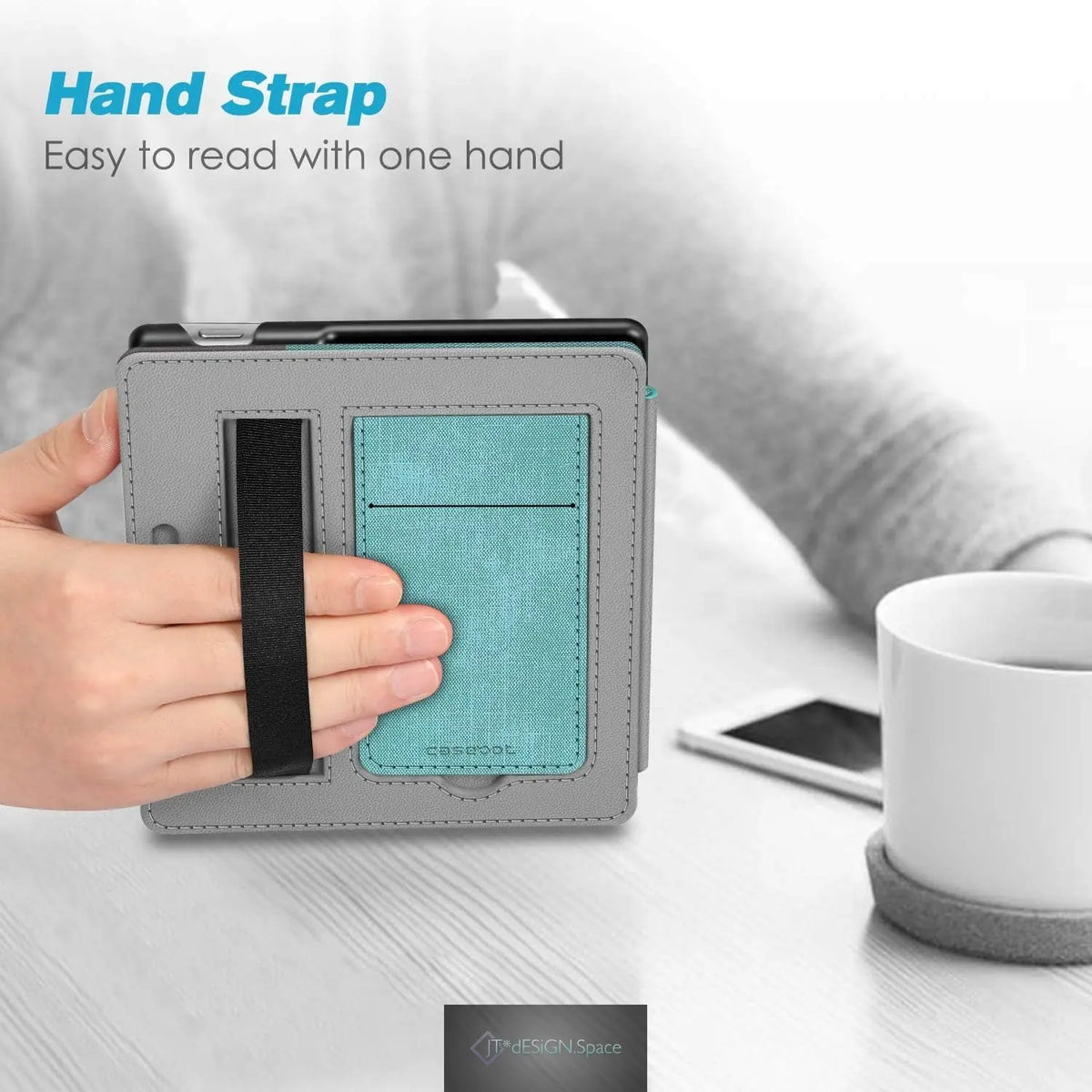 Stand Case for 7" Kindle Oasis 10Th/9Th Gen 2019/2017, Turquoise